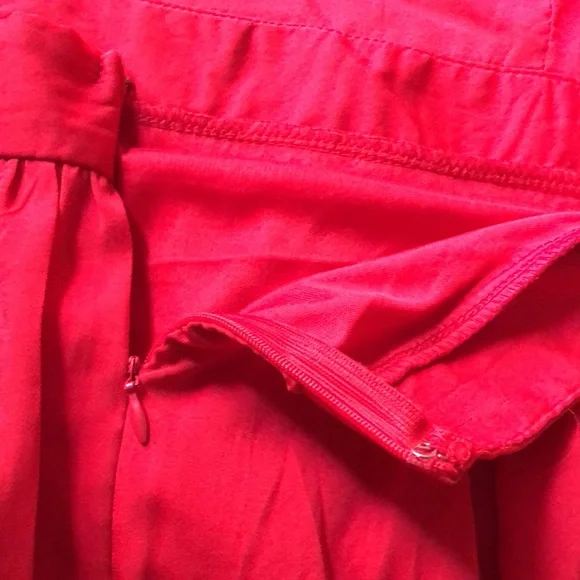 Tobi Long Red Maxi Dress Cross Straps Back Thin Straps - S - Picture 9 of 10